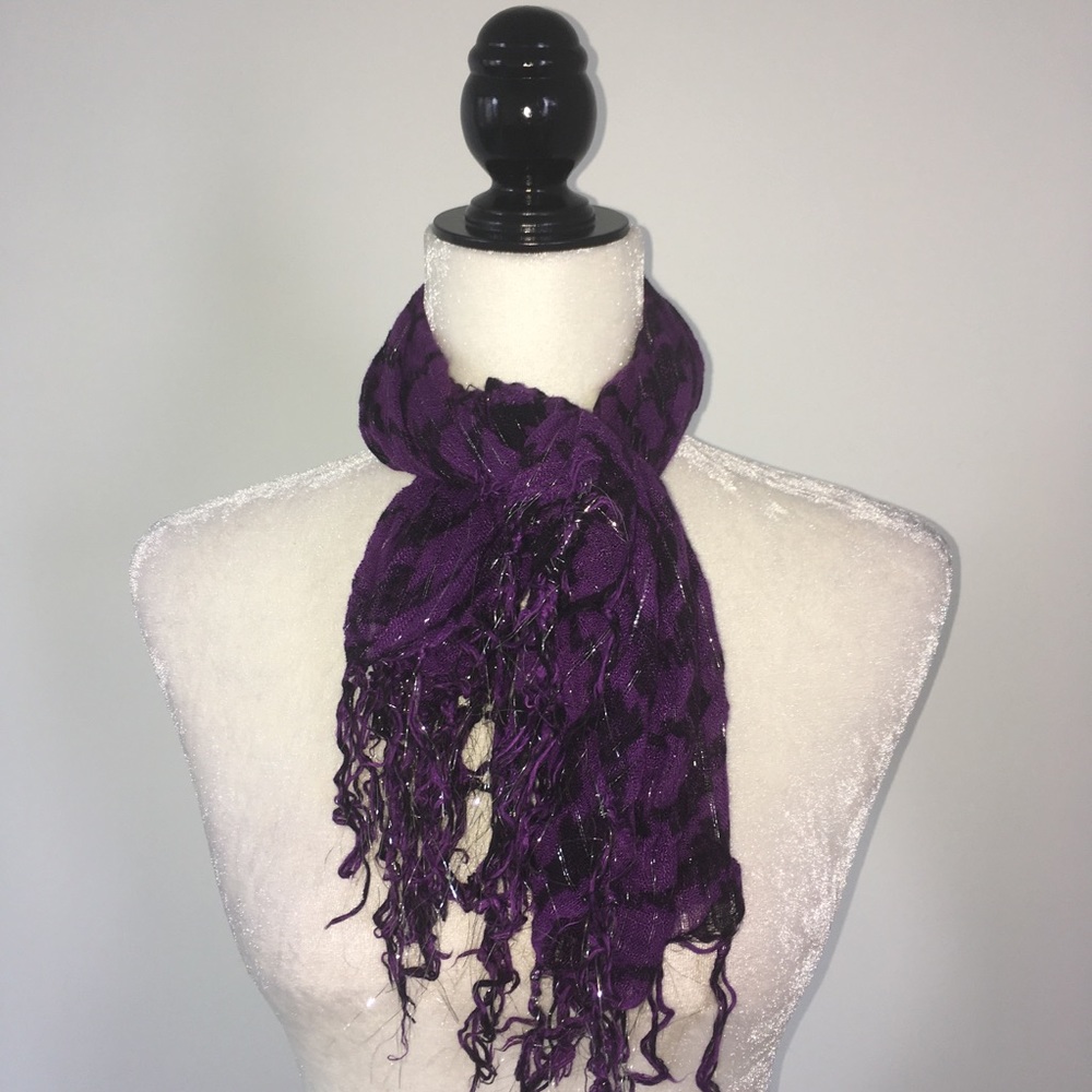 Black & Purple Scarf